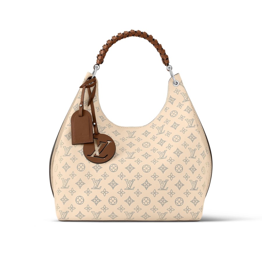 Women Louis Vuitton Leather Bags | Carmel Cream