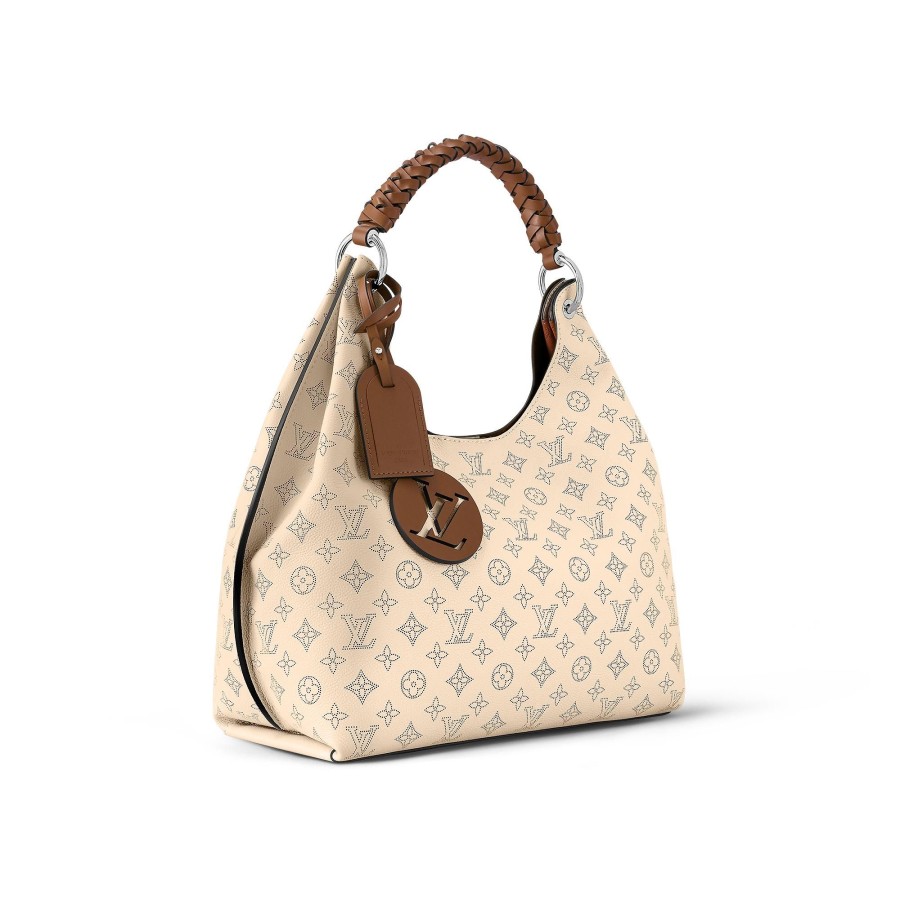 Women Louis Vuitton Leather Bags | Carmel Cream