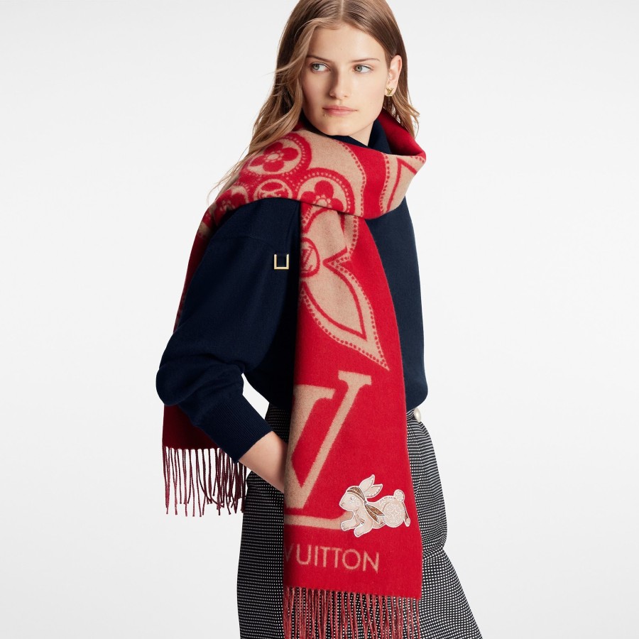 Women Louis Vuitton Scarves | Precious Rabbit Reykjavik Scarf