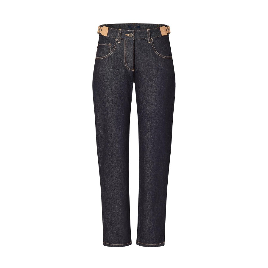 Women Louis Vuitton Denim | Eyelet Tab Jeans