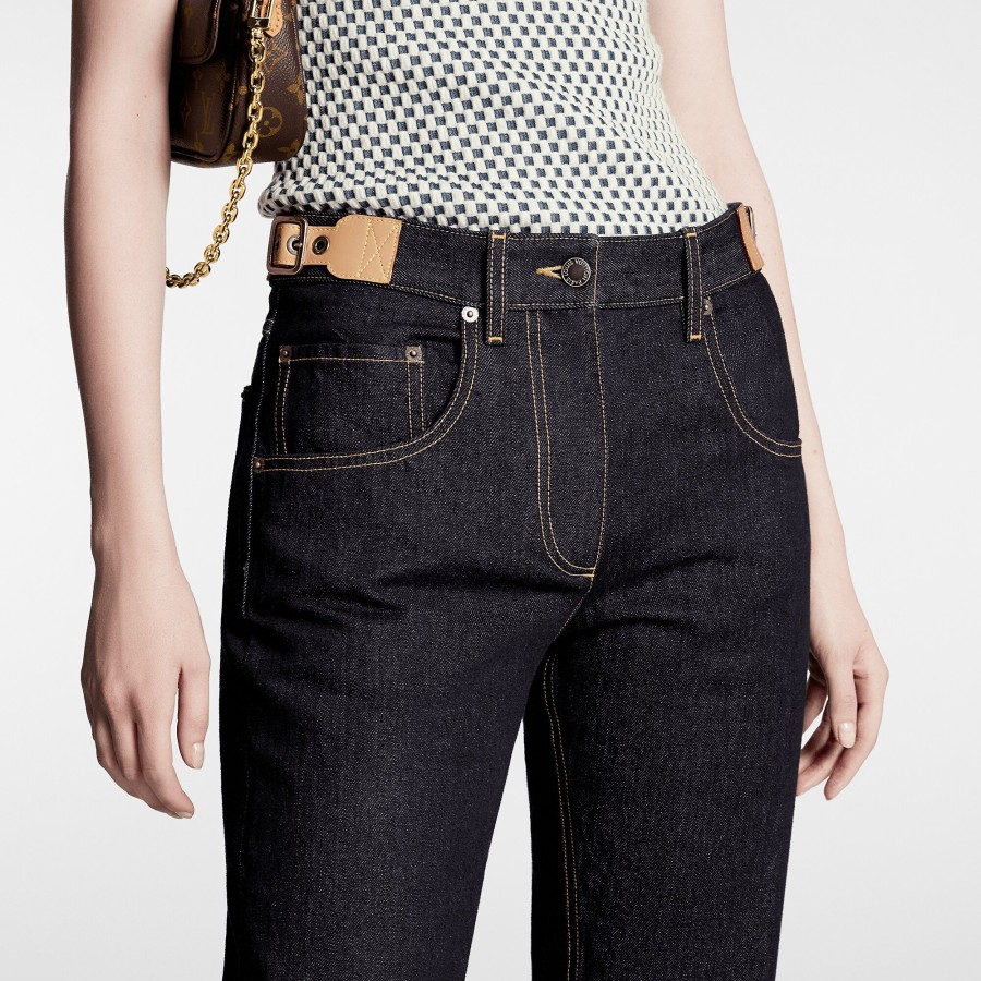 Women Louis Vuitton Denim | Eyelet Tab Jeans