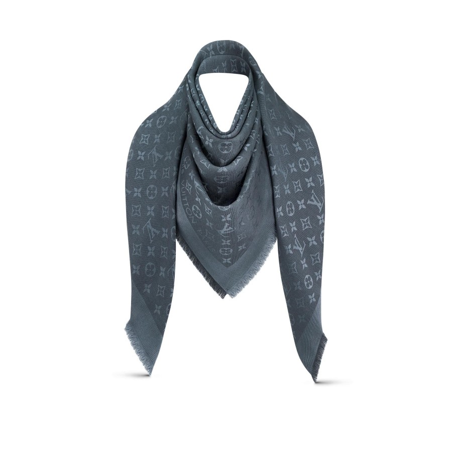 Women Louis Vuitton Shawls And Stoles | Monogram Classic Shawl Carbone