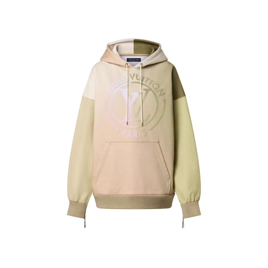 Women Louis Vuitton Knitwear | Gradient Fleece Jersey Lv Circle Hoodie