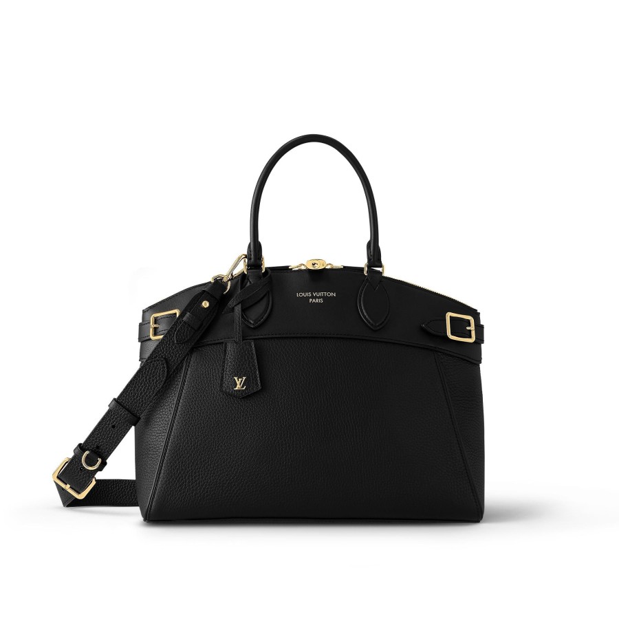 Women Louis Vuitton Leather Bags | Lock It Mm Black