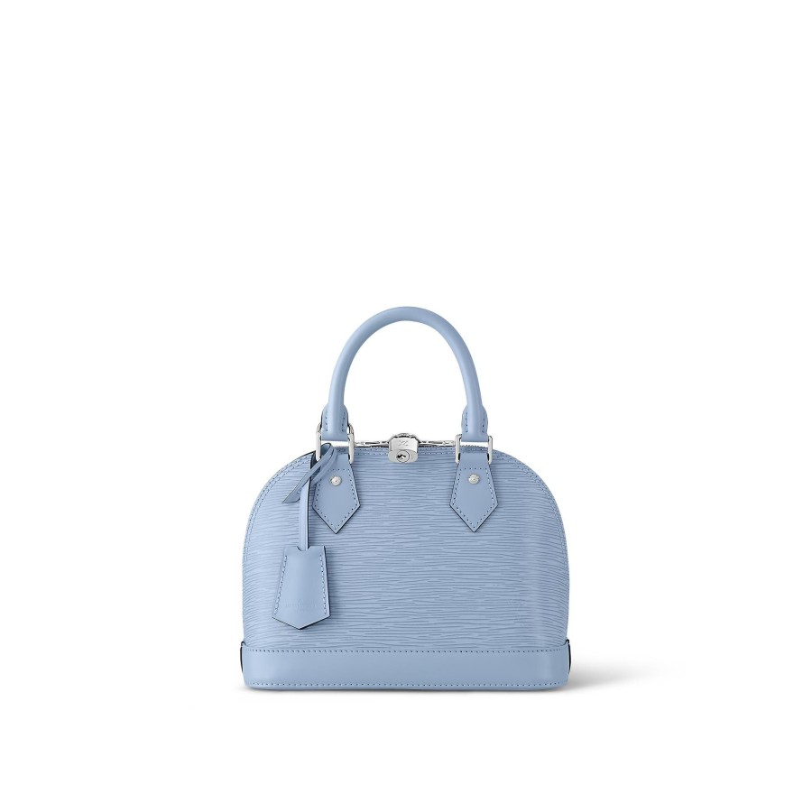 Women Louis Vuitton Leather Bags | Alma Bb Blue Cloud