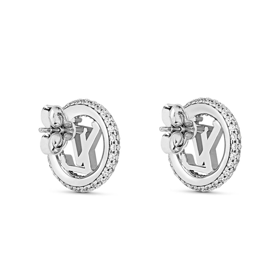 Women Louis Vuitton Earrings | Louise By Night Earrings Palladium