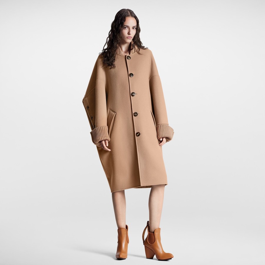 Women Louis Vuitton Coats And Jackets | Slouchy Long Bomber Coat