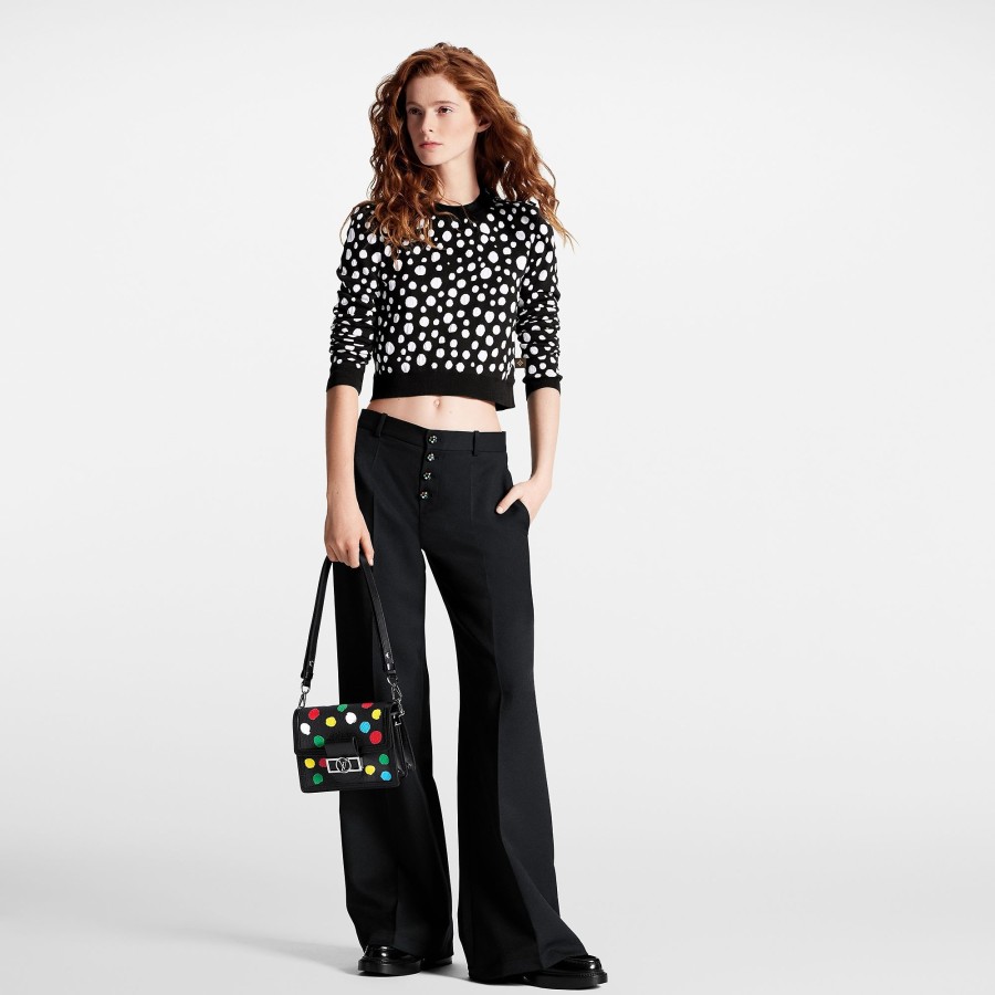 Women Louis Vuitton Knitwear | Lv X Yk Infinity Dots Cropped Pullover