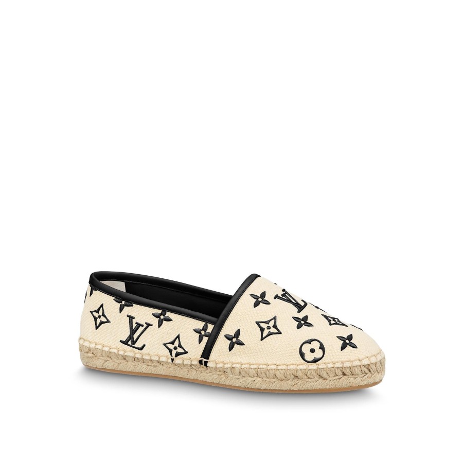 Women Louis Vuitton Sandals And Espadrilles | Starboard Flat Espadrille Black