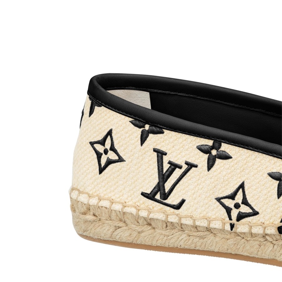 Women Louis Vuitton Sandals And Espadrilles | Starboard Flat Espadrille Black