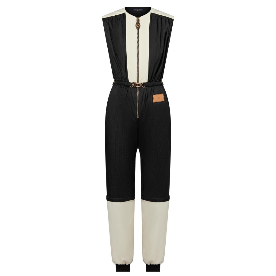 Women Louis Vuitton Pants | Color-Blocked Zip-Off Jumpsuit