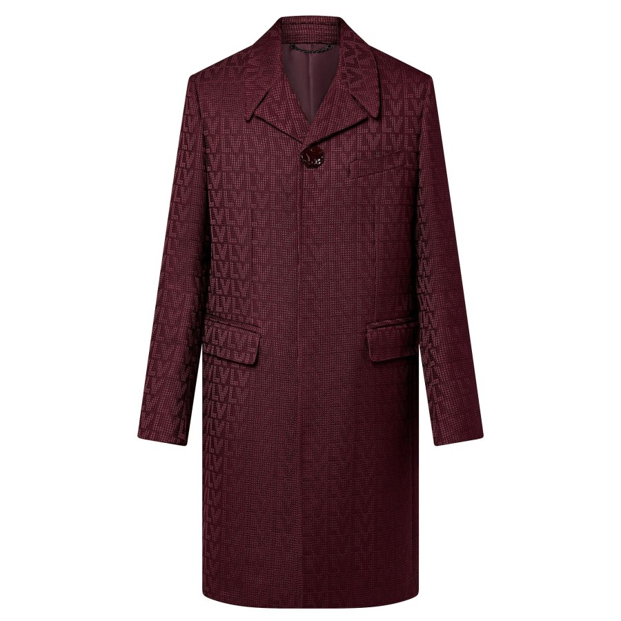 Men Louis Vuitton Coats And Outerwear | Lv Jacquard Car Coat