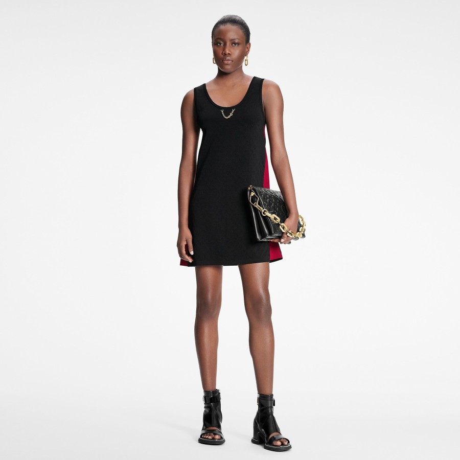 Women Louis Vuitton Dresses | Embossed Monogram Sporty Tank Dress