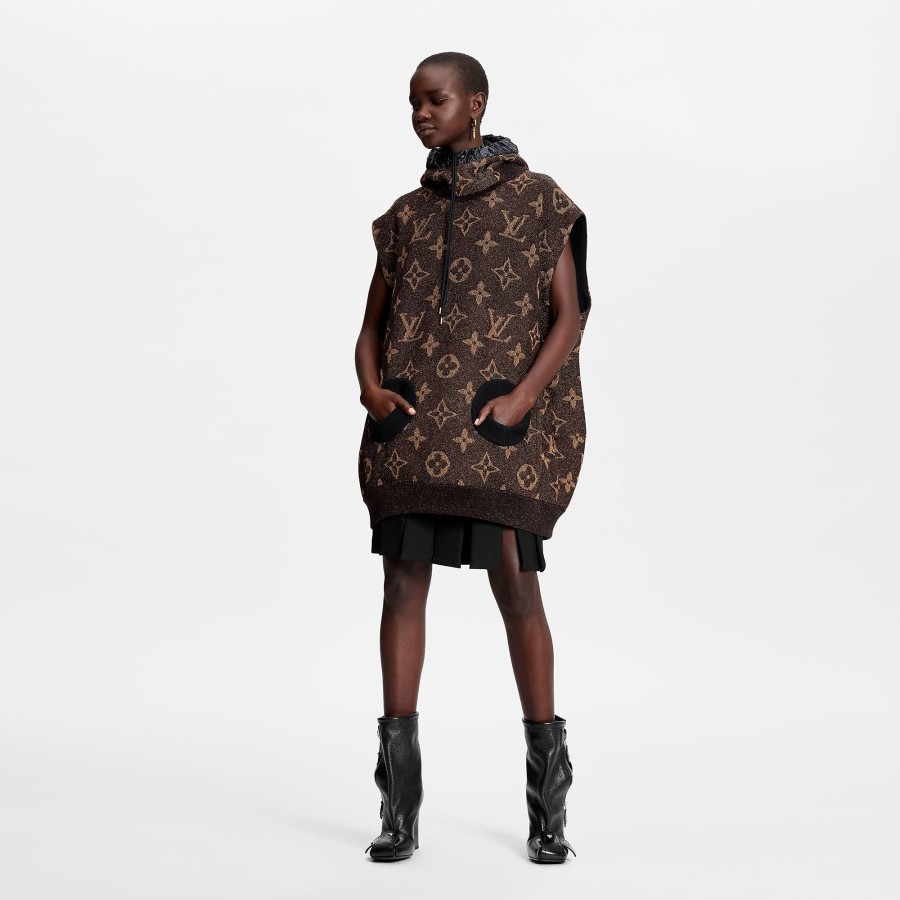 Women Louis Vuitton Knitwear | Lurex Monogram Sleeveless Pullover