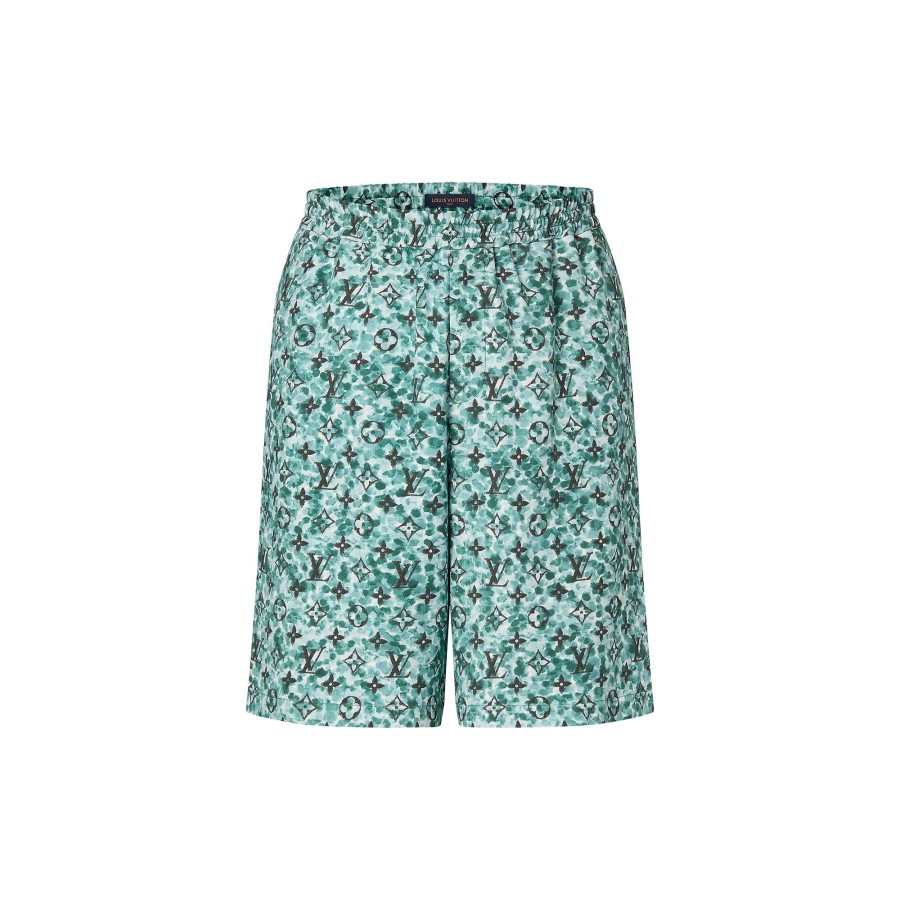 Men Louis Vuitton Pants | Monogram Crepe Shorts