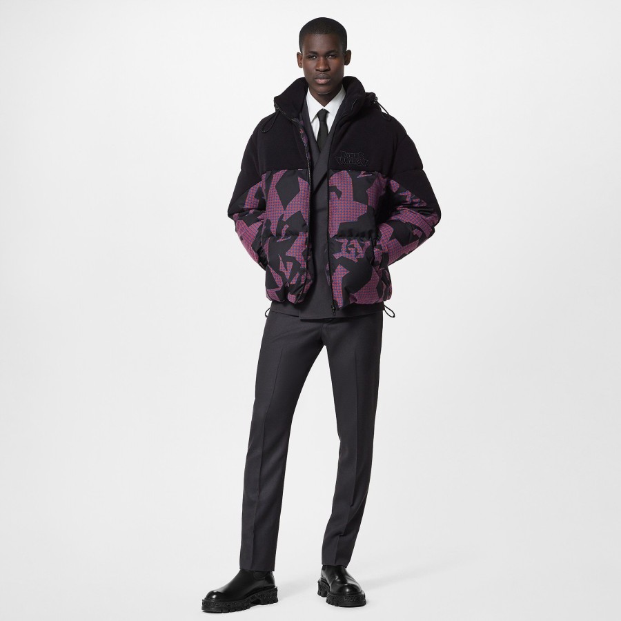 Men Louis Vuitton Coats And Outerwear | Bimaterial Hooded Down Jacket