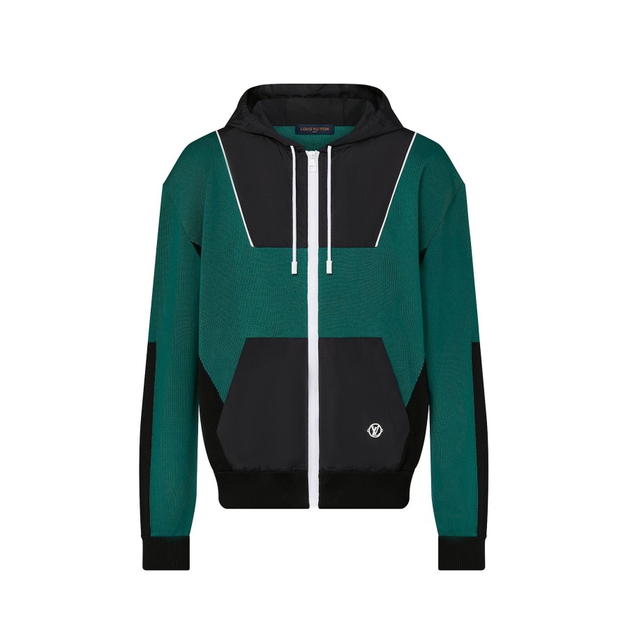 Men Louis Vuitton Knitwear And Sweatshirts | Hybrid Nylon Hooded Tracksuit