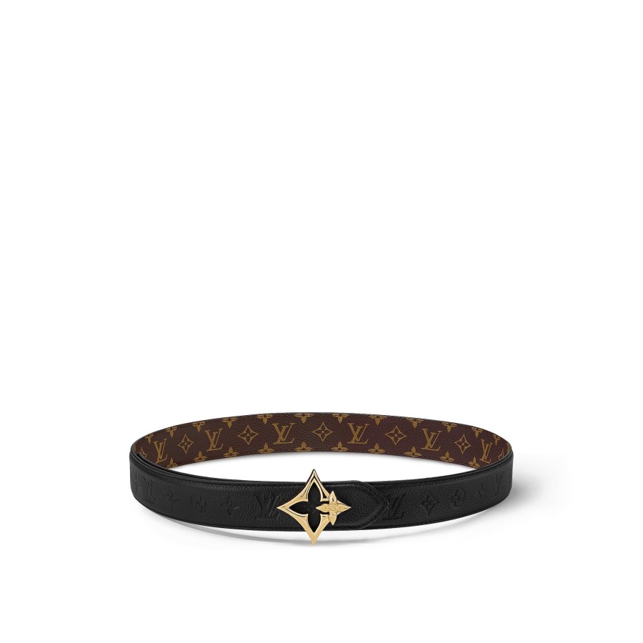 Women Louis Vuitton Belts | Lv Flowergram 30Mm Reversible Belt