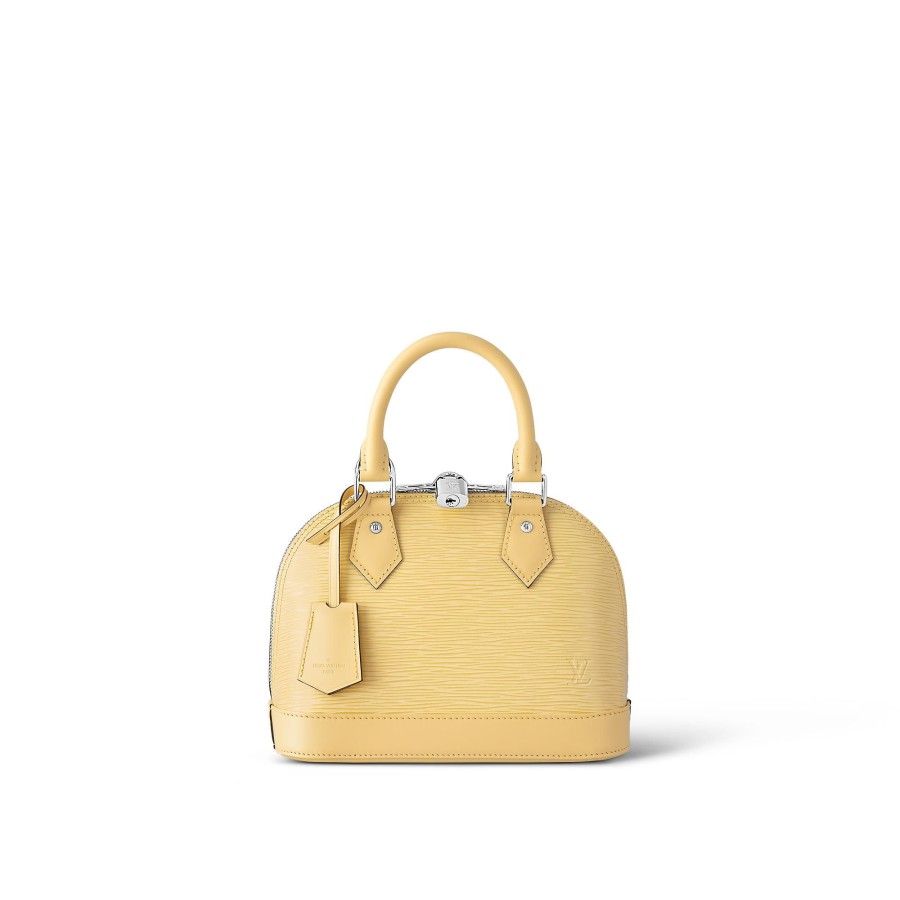 Women Louis Vuitton Leather Bags | Alma Bb Jaune Plume