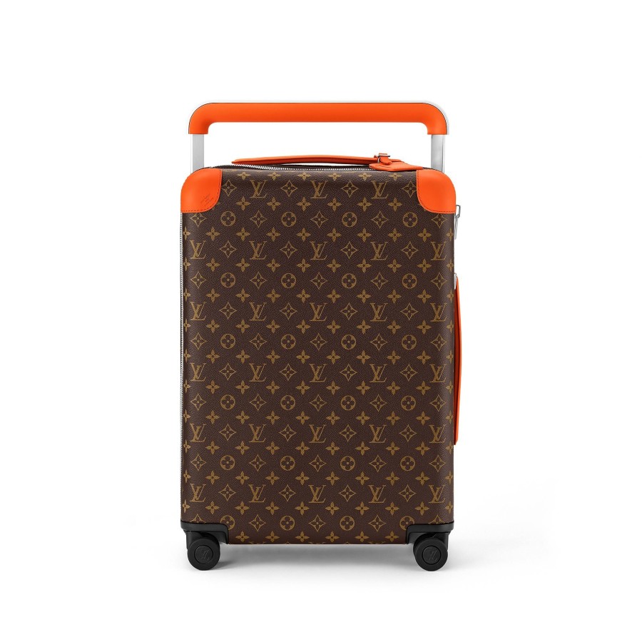 Men Louis Vuitton Rolling Luggage | Horizon 55 Orange