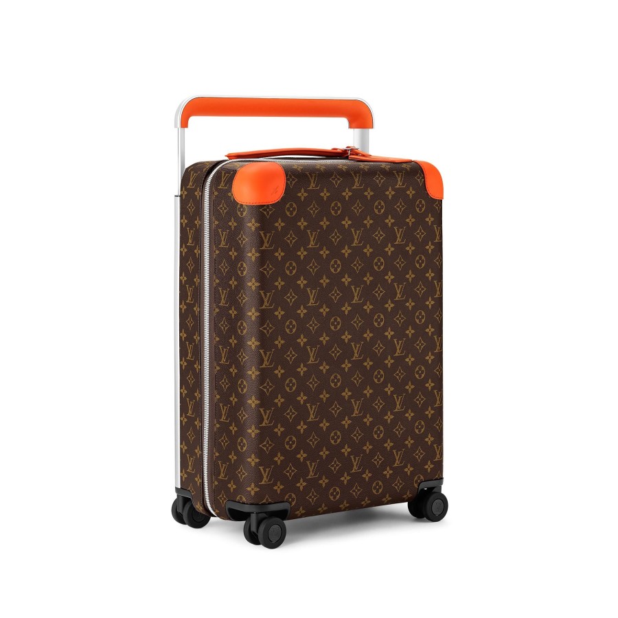 Men Louis Vuitton Rolling Luggage | Horizon 55 Orange