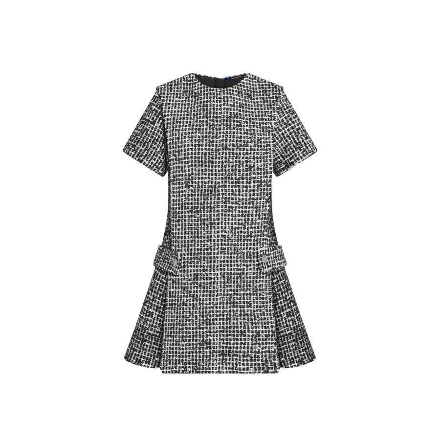 Women Louis Vuitton Dresses | Bouclette Tweed Apron Dress