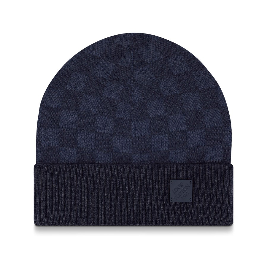 Men Louis Vuitton Hats And Gloves | Neo Petit Damier Beanie Navy