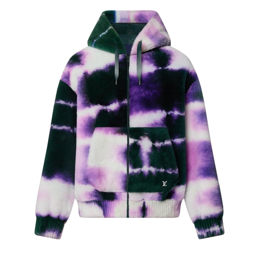 Men Louis Vuitton Knitwear And Sweatshirts | Tie-Dye Shearling Hoody