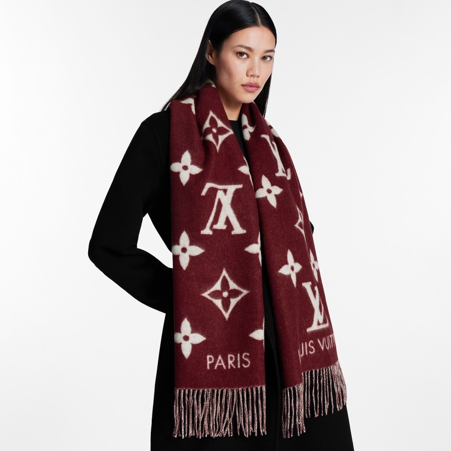 Women Louis Vuitton Scarves | Reykjavik Scarf Bordeaux