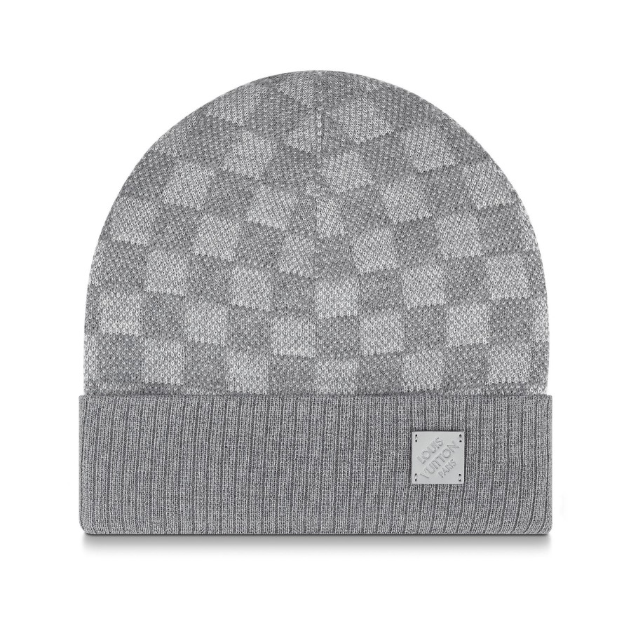 Men Louis Vuitton Hats And Gloves | Neo Petit Damier Beanie Light Grey