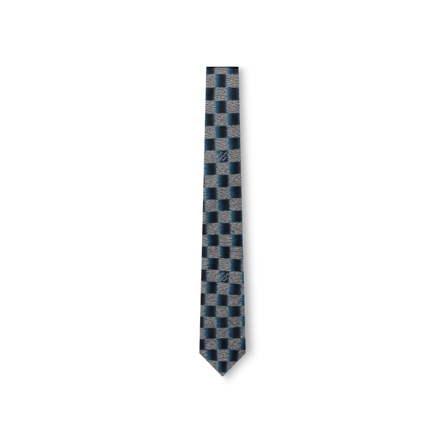 Men Louis Vuitton Ties And Pocket Squares | Damier Rush Tie