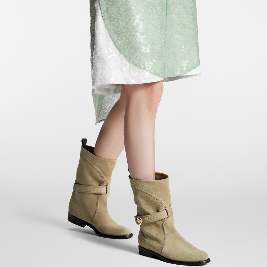 Women Louis Vuitton Boots And Booties | Amiral Flat Half Boot