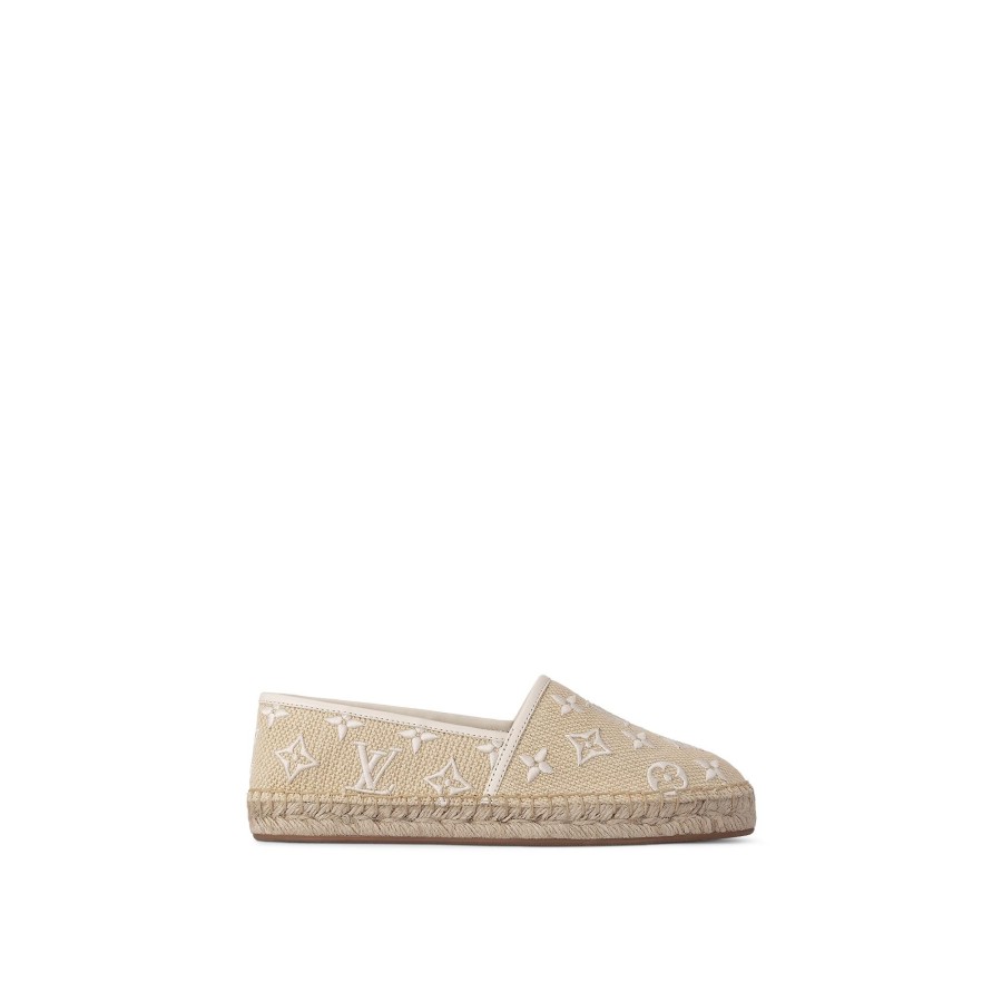 Women Louis Vuitton Sandals And Espadrilles | Starboard Flat Espadrille White