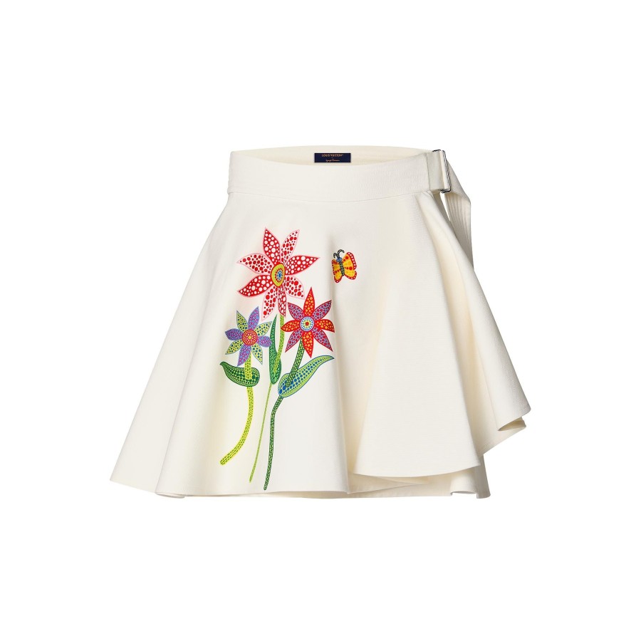 Women Louis Vuitton Skirts And Shorts | Lv X Yk Flowers Mini Skirt