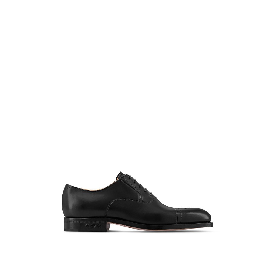 Men Louis Vuitton Buckles And Lace-Ups | Varenne Richelieu Black