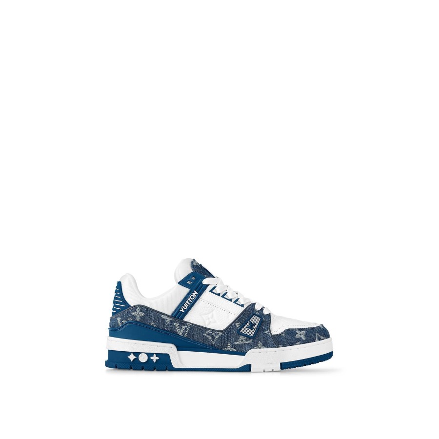 Women Louis Vuitton Sneakers | Lv Trainer Sneaker Light Blue