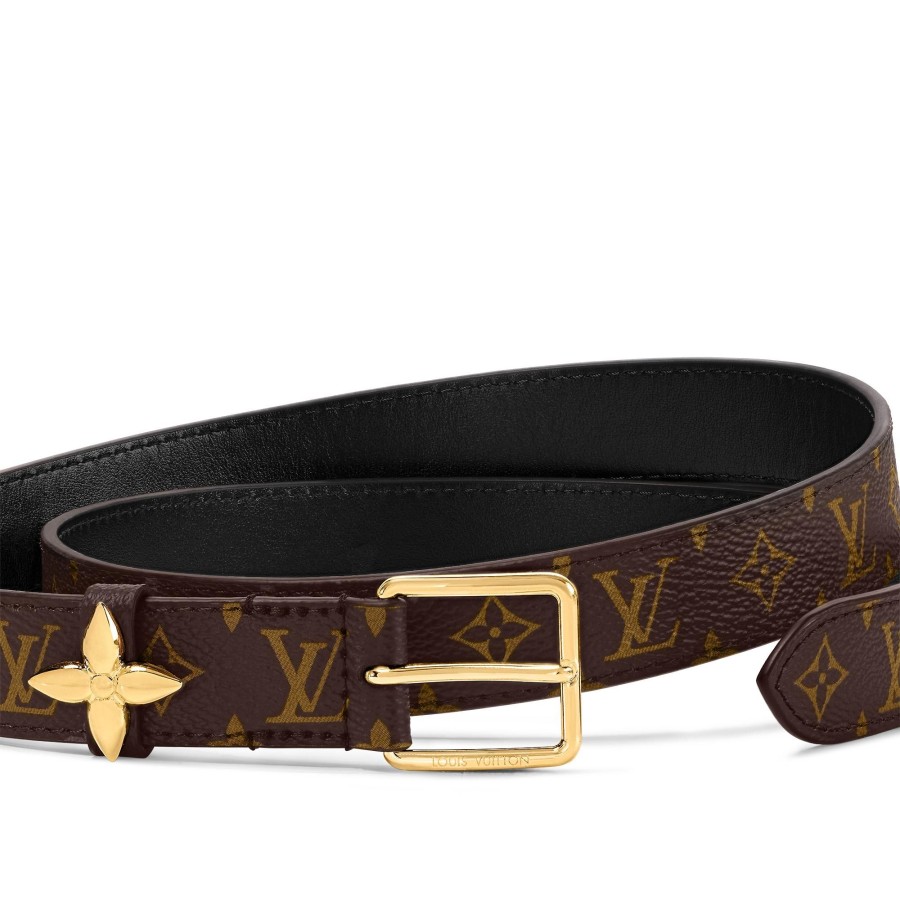 Women Louis Vuitton Belts | Lv Flowergram 25Mm Belt