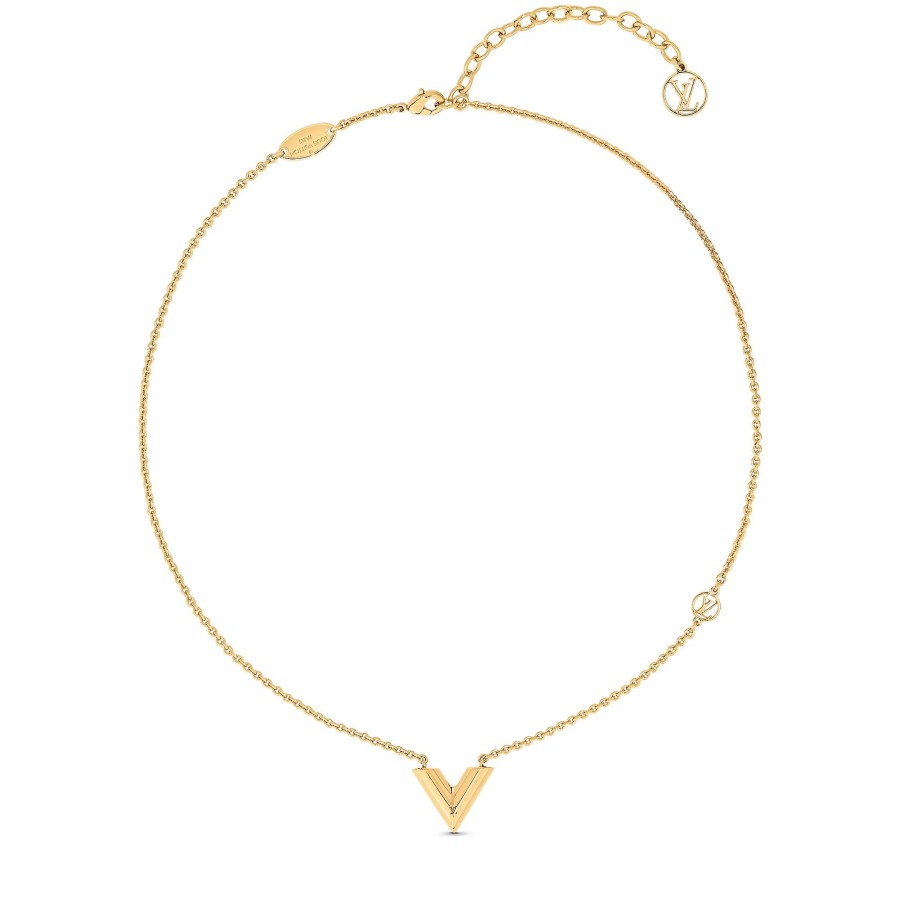 Women Louis Vuitton Necklaces And Pendants | Essential V Necklace