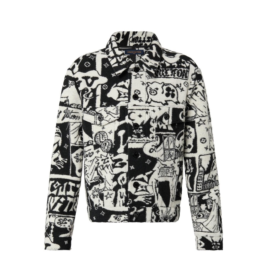 Men Louis Vuitton Coats And Outerwear | Lv Comics Trucker Jacket