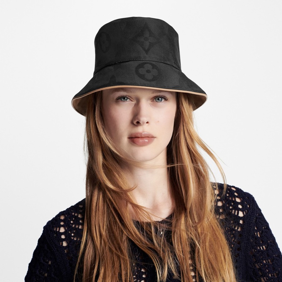 Women Louis Vuitton Hats And Gloves | Dailygram Bucket Hat Black