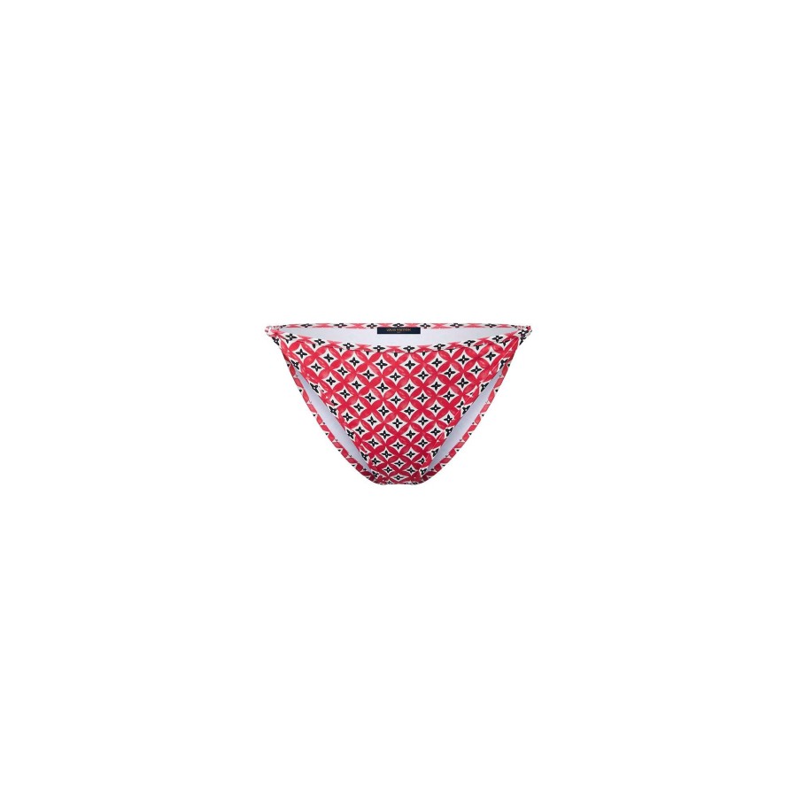 Women Louis Vuitton Swimwear | Monogram Flower Tile Bikini Bottoms Bright Red