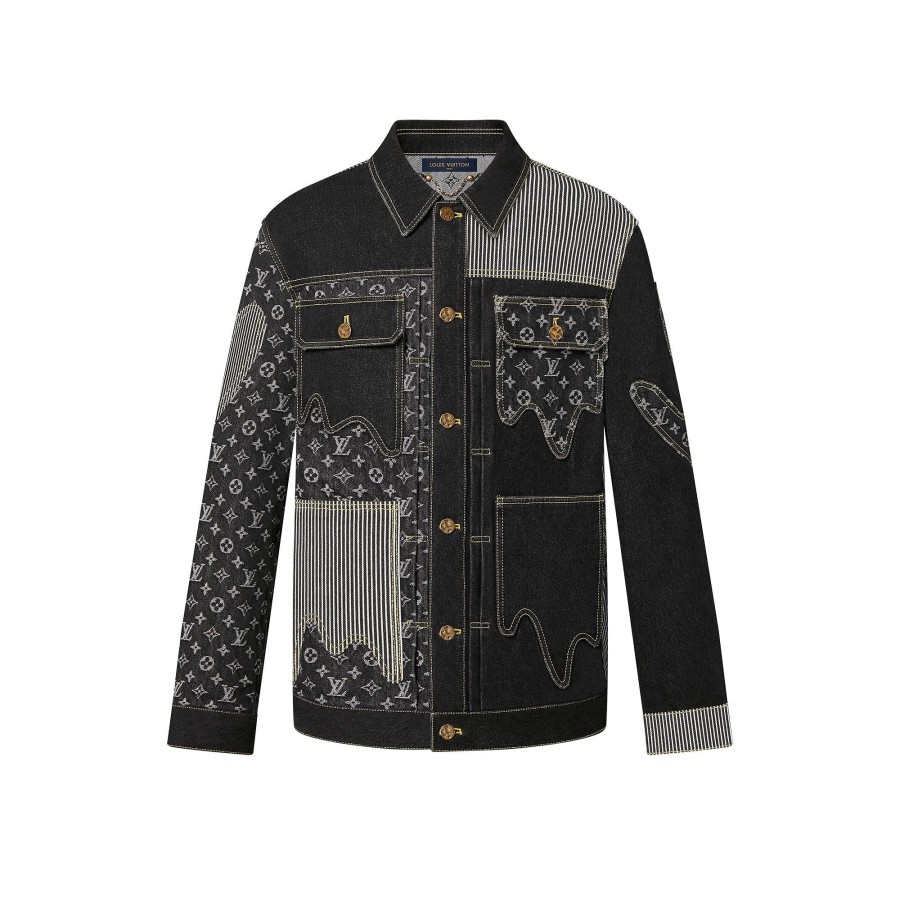 Men Louis Vuitton Coats And Outerwear | Monogram Crazy Denim Workwear Jacket