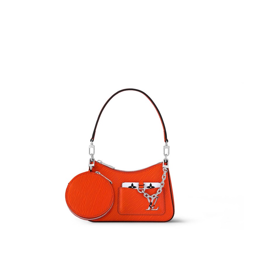 Women Louis Vuitton Leather Bags | Marellini Orange Minnesota