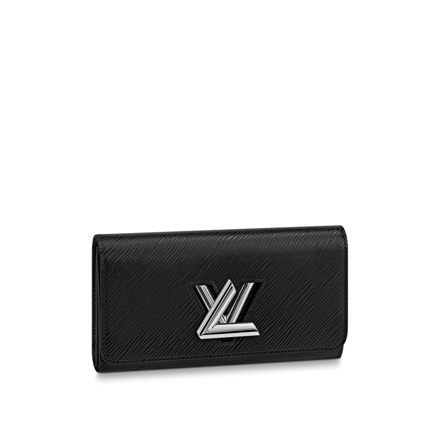 Women Louis Vuitton Long Wallets | Twist Wallet Black