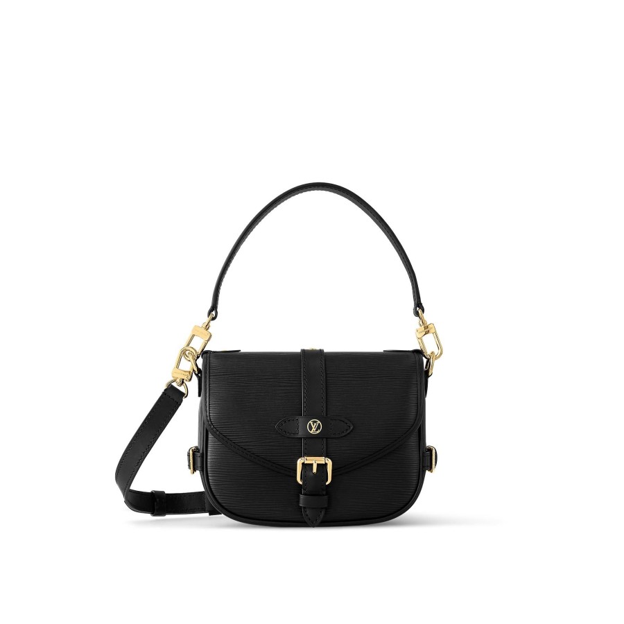 Women Louis Vuitton Leather Bags | Saumur Bb Black