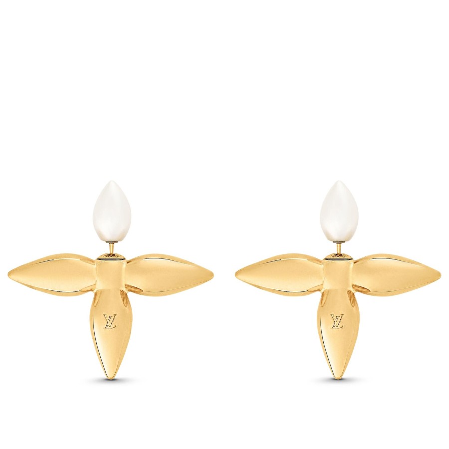 Women Louis Vuitton Earrings | Louisette Macro Earrings Gold