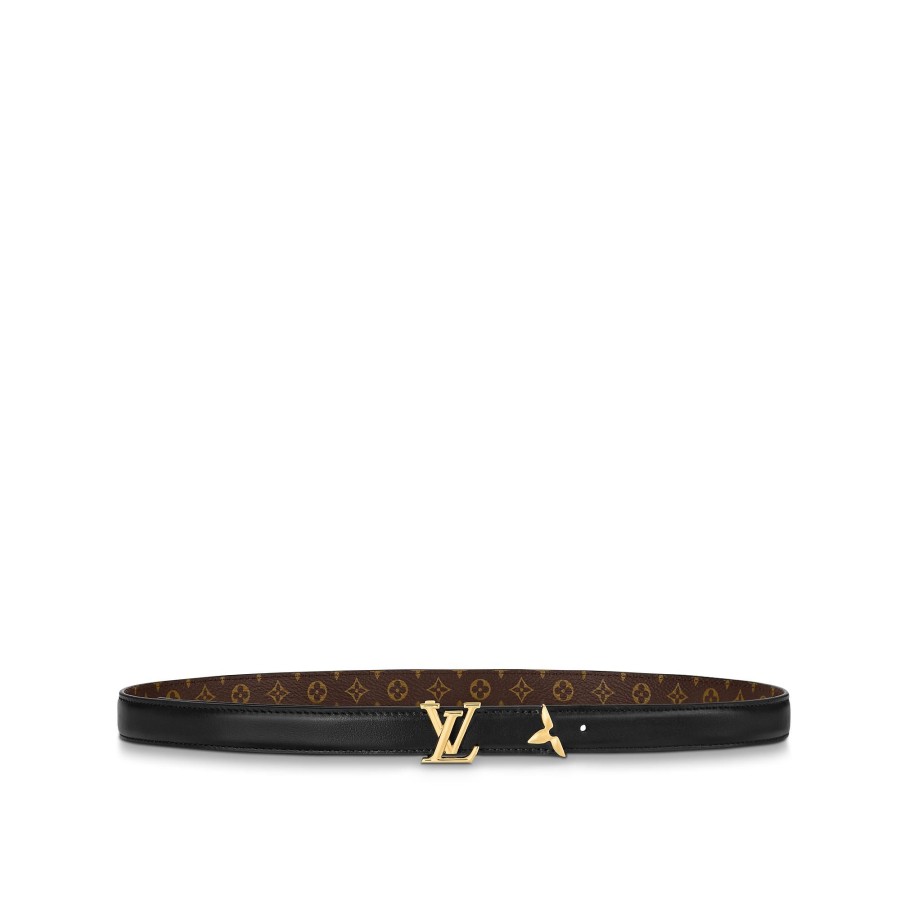 Women Louis Vuitton Belts | Pretty Lv 20Mm Reversible Belt Black