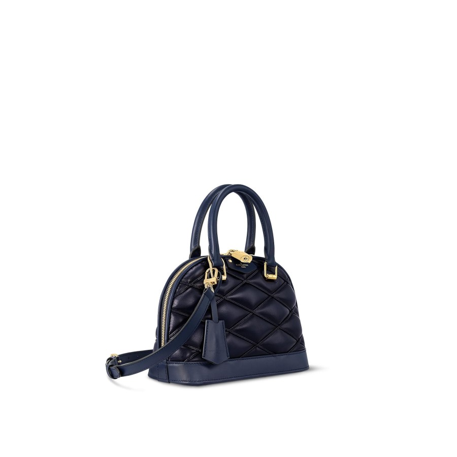 Women Louis Vuitton Leather Bags | Alma Bb Bleu Marine