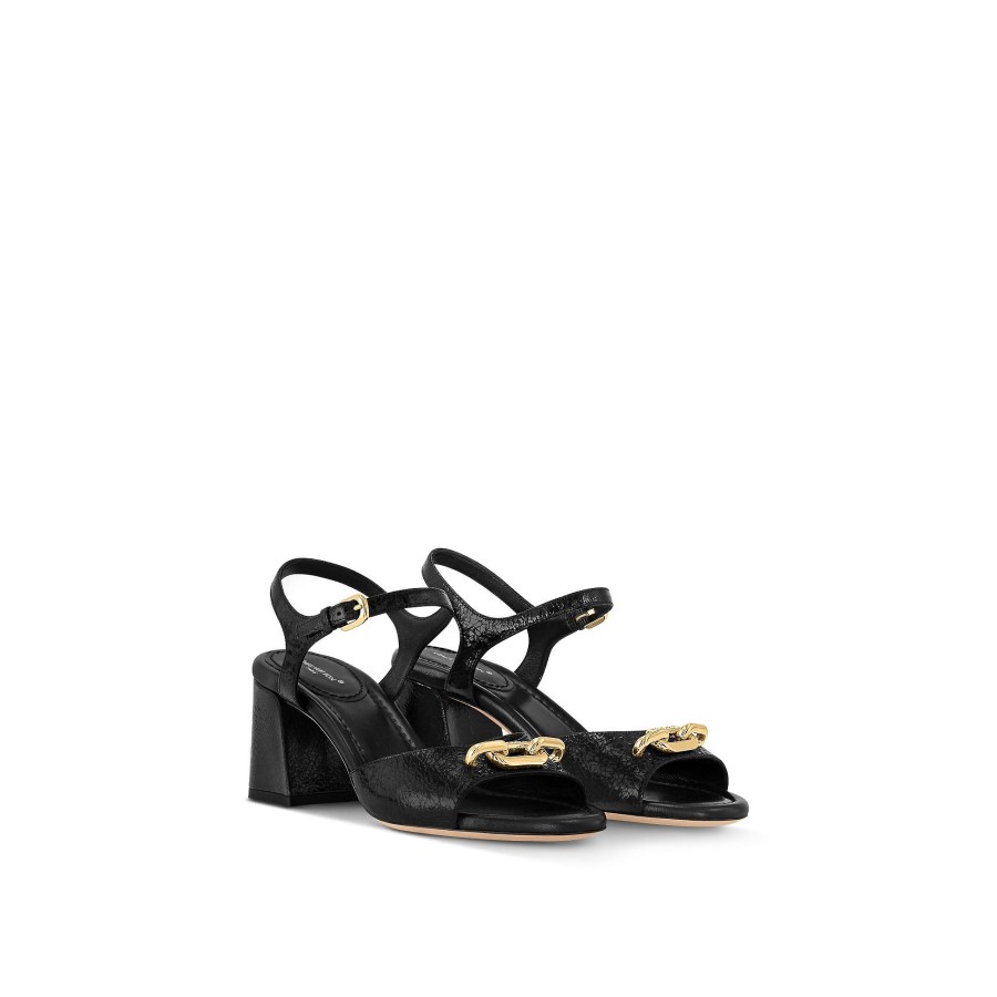 Women Louis Vuitton Sandals And Espadrilles | Lv Edge Sandal Black