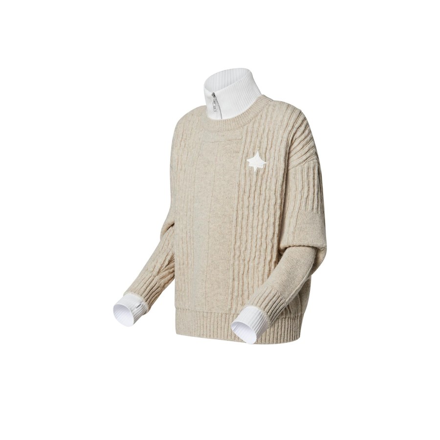 Women Louis Vuitton Knitwear | Rustic Trompe L'Oeil Sweater